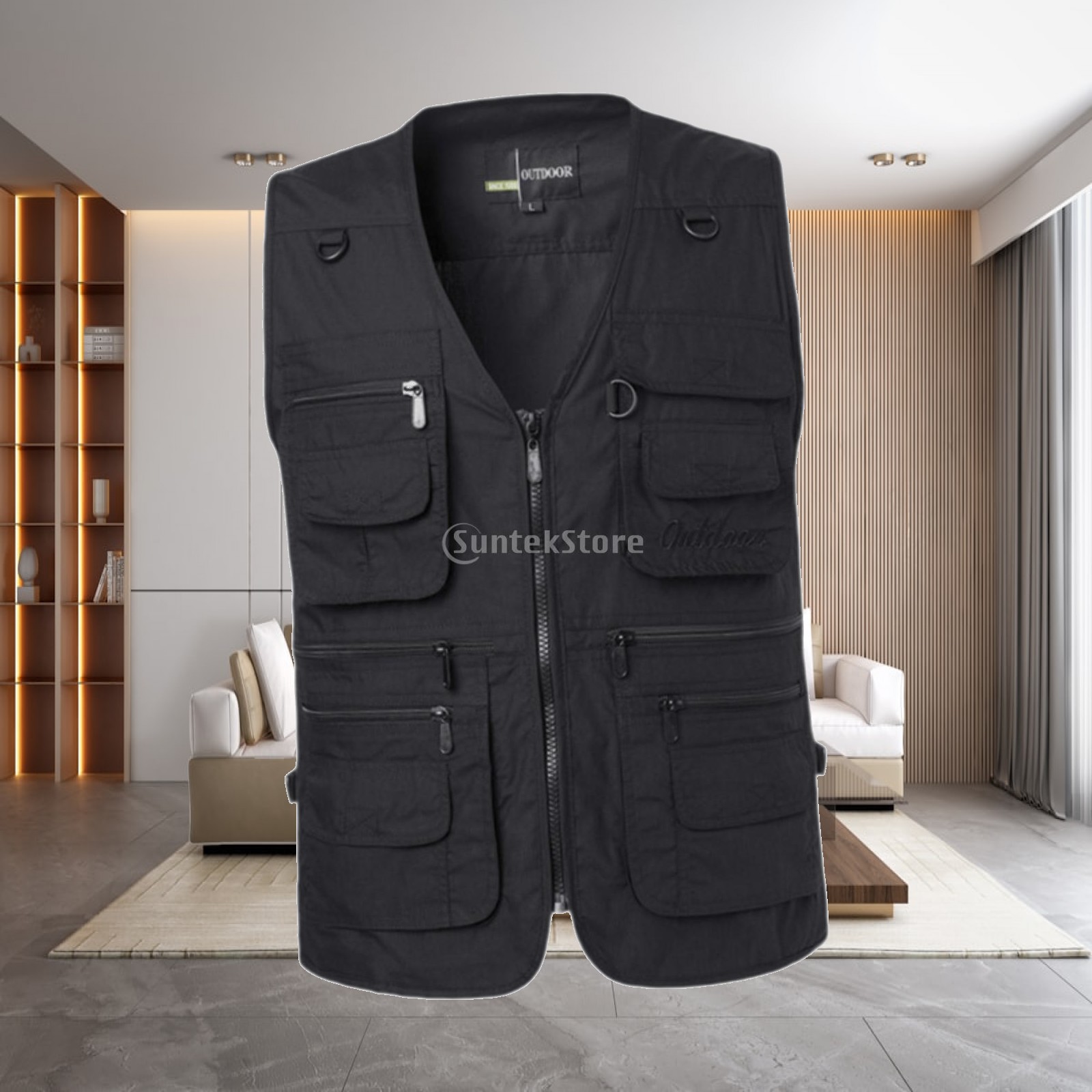 Fishing Vest Jacket - Mesh Fly Fishing Vest Adjustable Utility