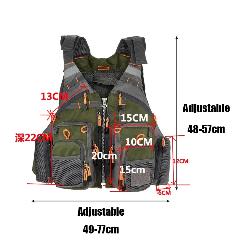 Adjustable Fishing Vest Breath - Fishing Vest Jacket ulasan dan harga