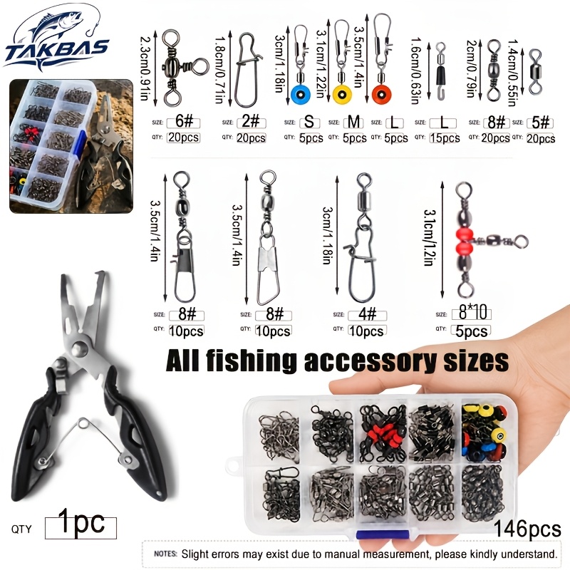 146pcs Fishing Terminal Tackle - Freshwater Fishing Kit ulasan dan harga