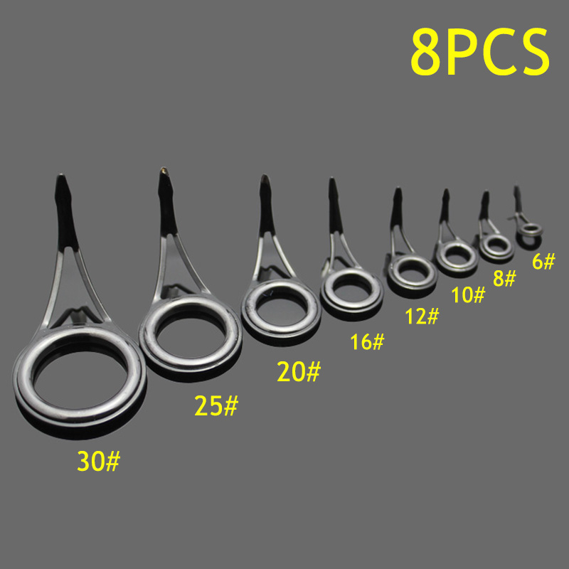 8pcs Fishing Rod Guide Rings A - Freshwater Fishing Kit ulasan dan harga