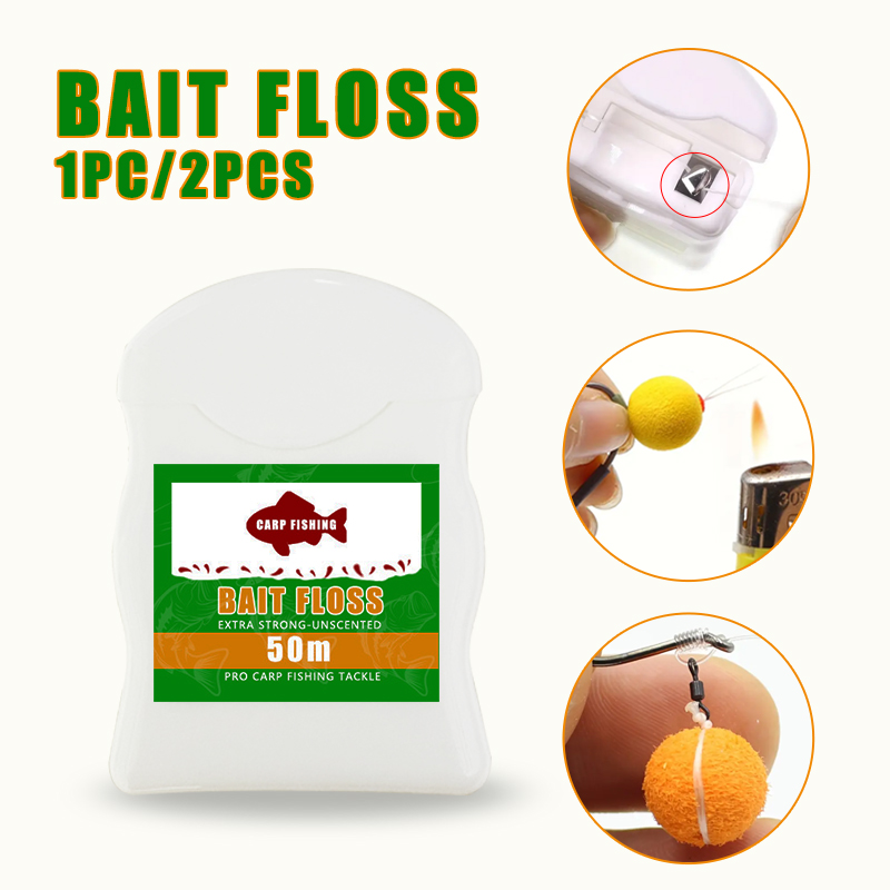 1pc/2pcs 50m Carp Fishing Bait - Freshwater Fishing Kit ulasan dan harga