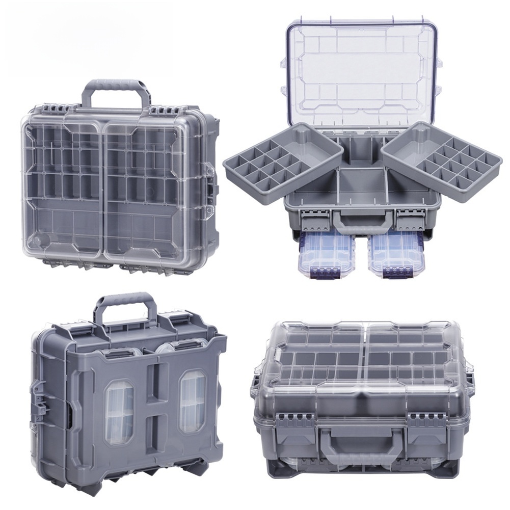 1pc Waterproof Double Layer Po - Fishing Equipment Box ulasan dan harga