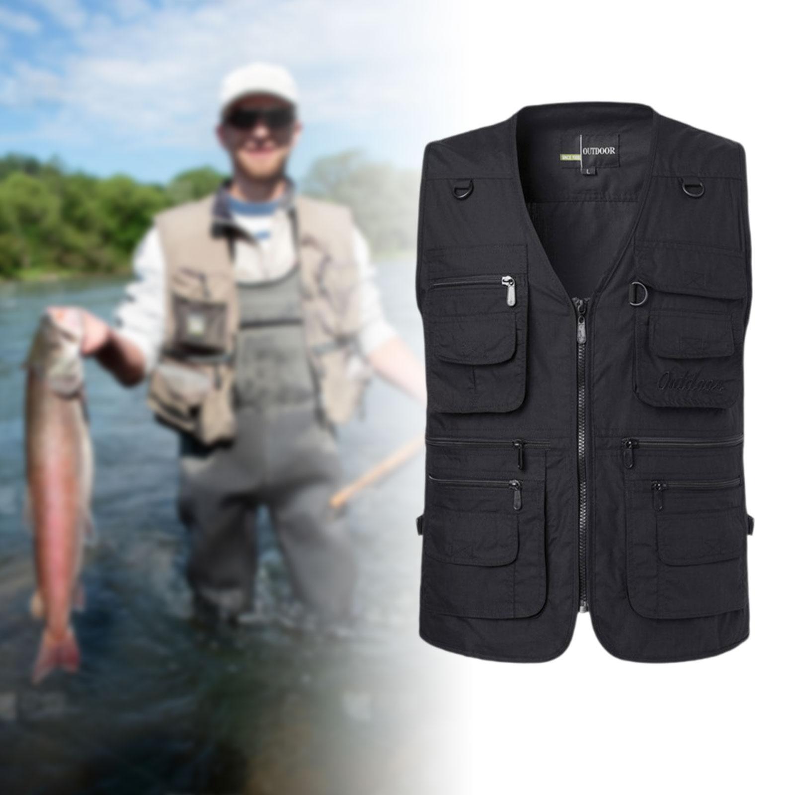 Mesh Fly Fishing Vest Adjustab - Fishing Vest Jacket ulasan dan harga