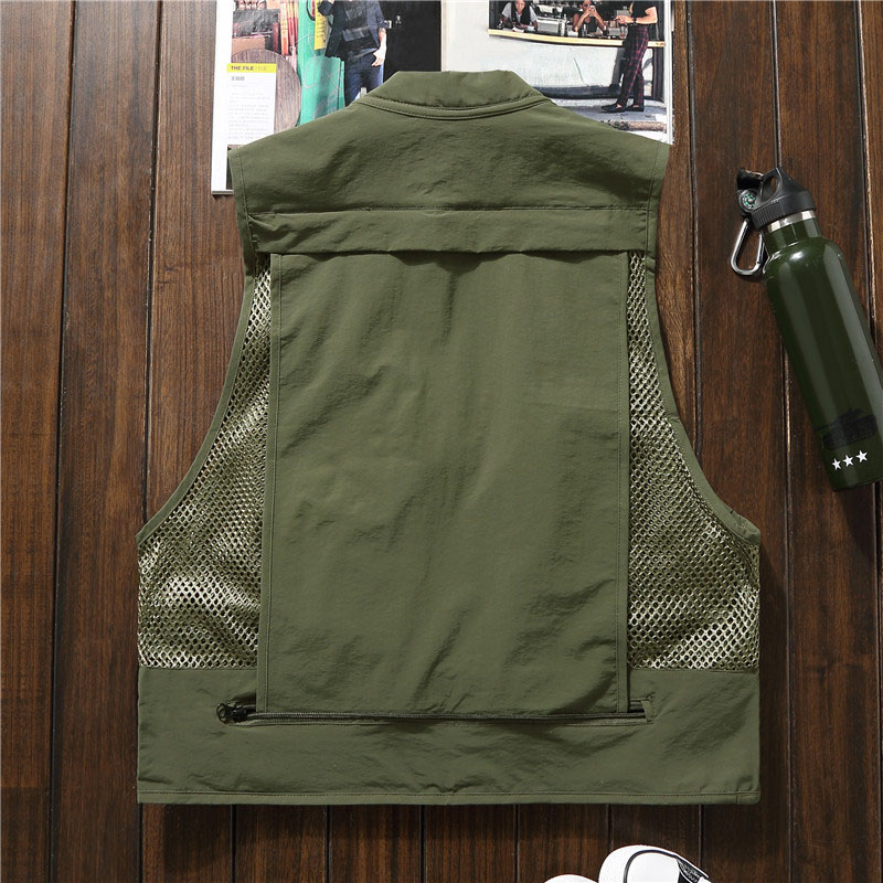NEW Men Fishing Vest Multi-Poc - Fishing Vest Jacket ulasan dan harga