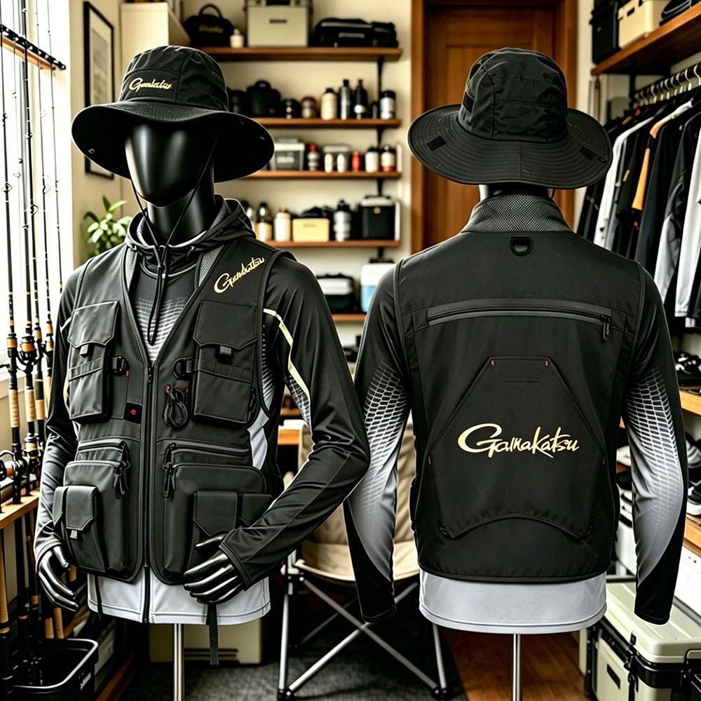 Gamakatsu Men Multi-Pocket Fis - Fishing Vest Jacket ulasan dan harga