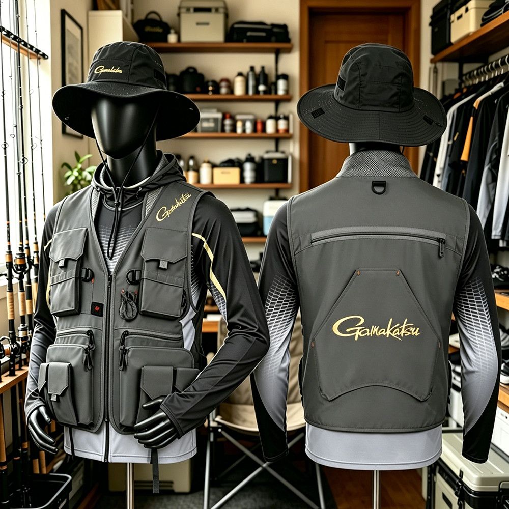 Gamakatsu Men Multi-Pocket Fis - Fishing Vest Jacket ulasan dan harga