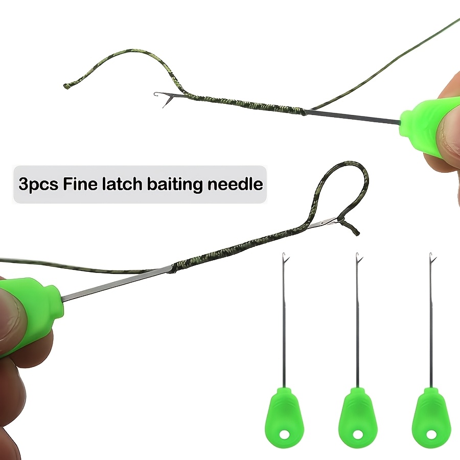 3Pcs Green Handle Fishing Bait - Freshwater Fishing Kit ulasan dan harga