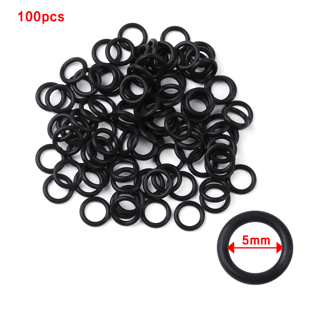 100 PCs Black Rubber O-Rings S - Fishing Equipment Stores ulasan dan harga