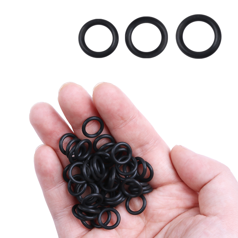 100 PCs Black Rubber O-Rings S - Fishing Equipment Stores ulasan dan harga
