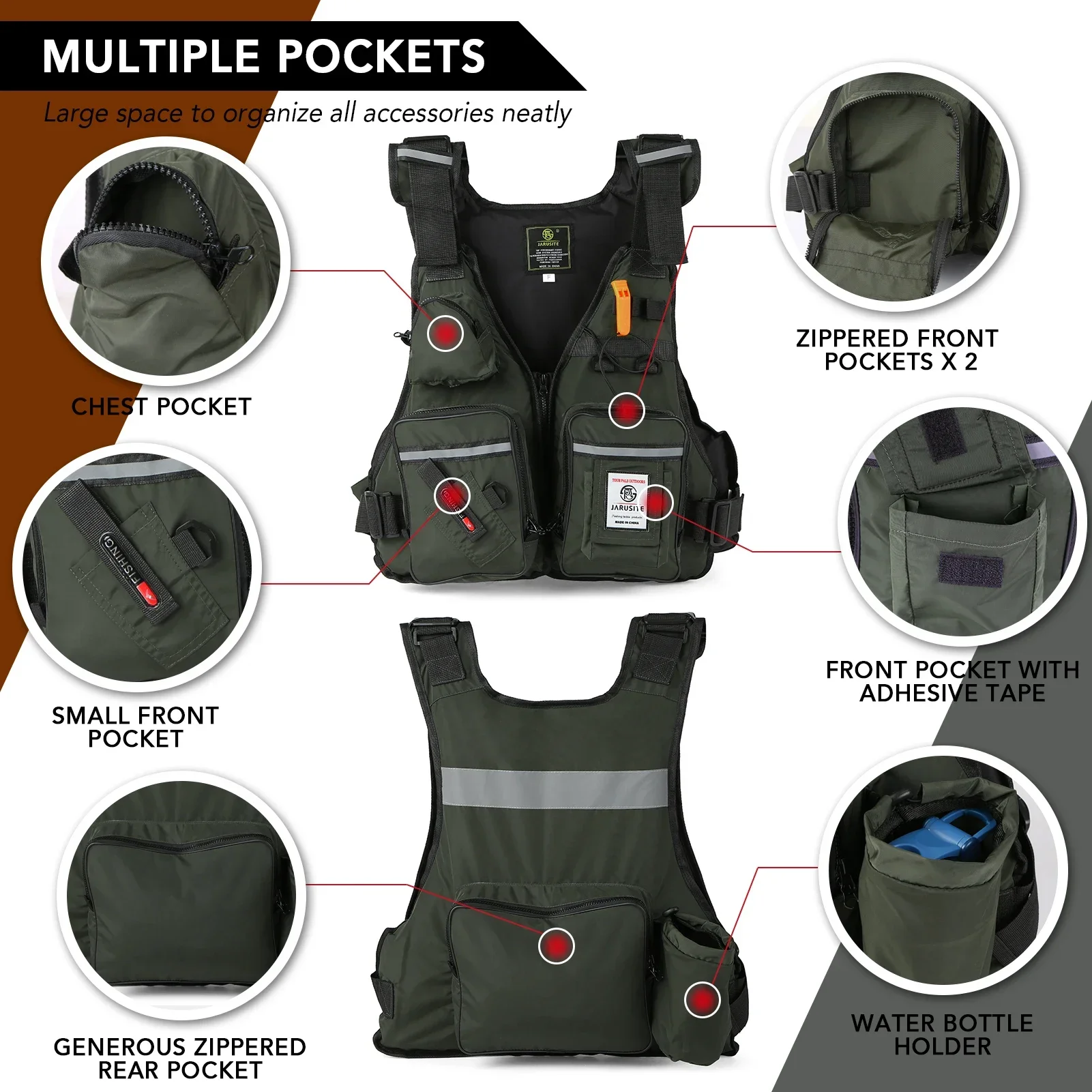 2026 Adult Lure Life Jacket Ro - Fishing Vest Jacket ulasan dan harga