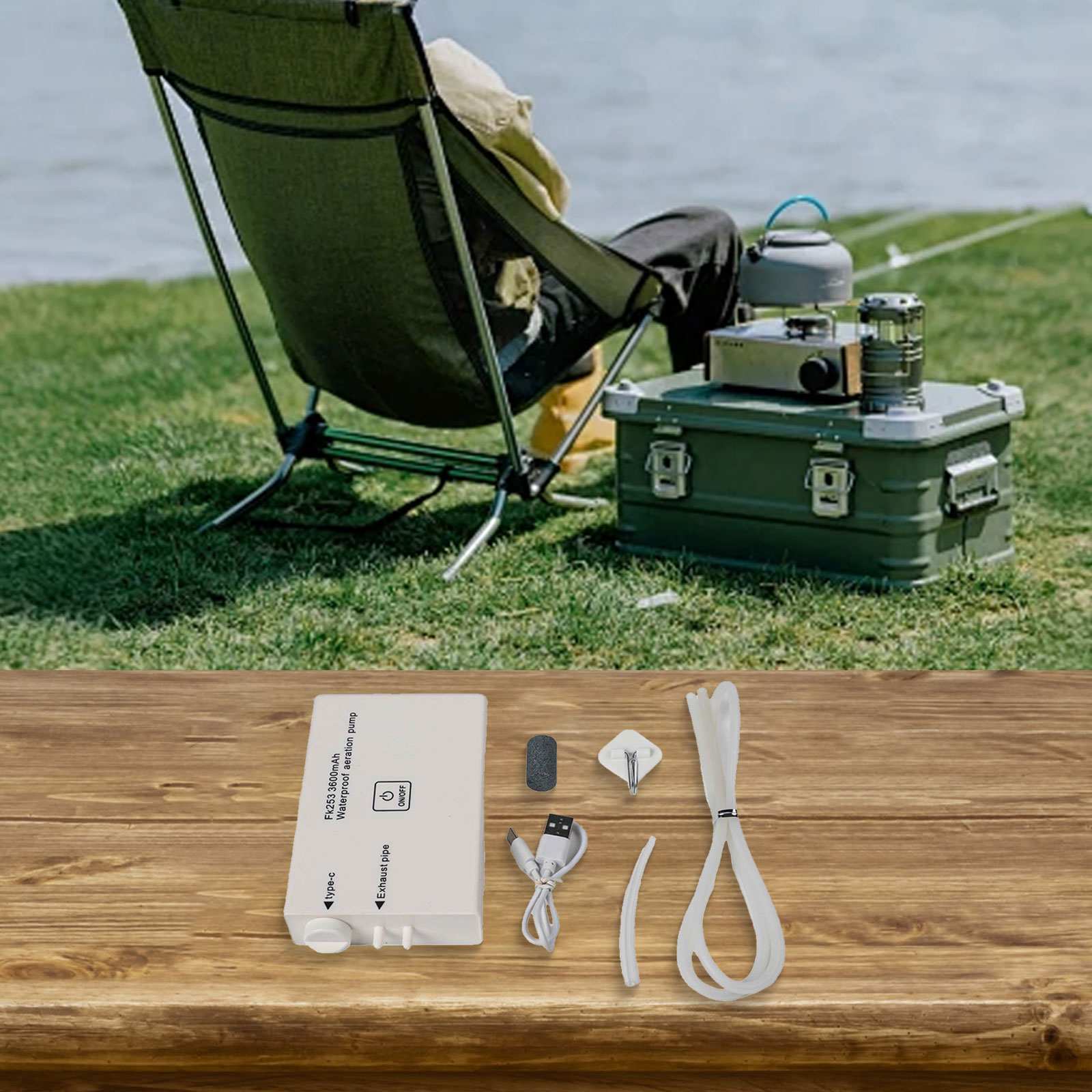 14*6*2.2cm Oxygen Pump Oxygen  - Fishing Equipment Brands ulasan dan harga